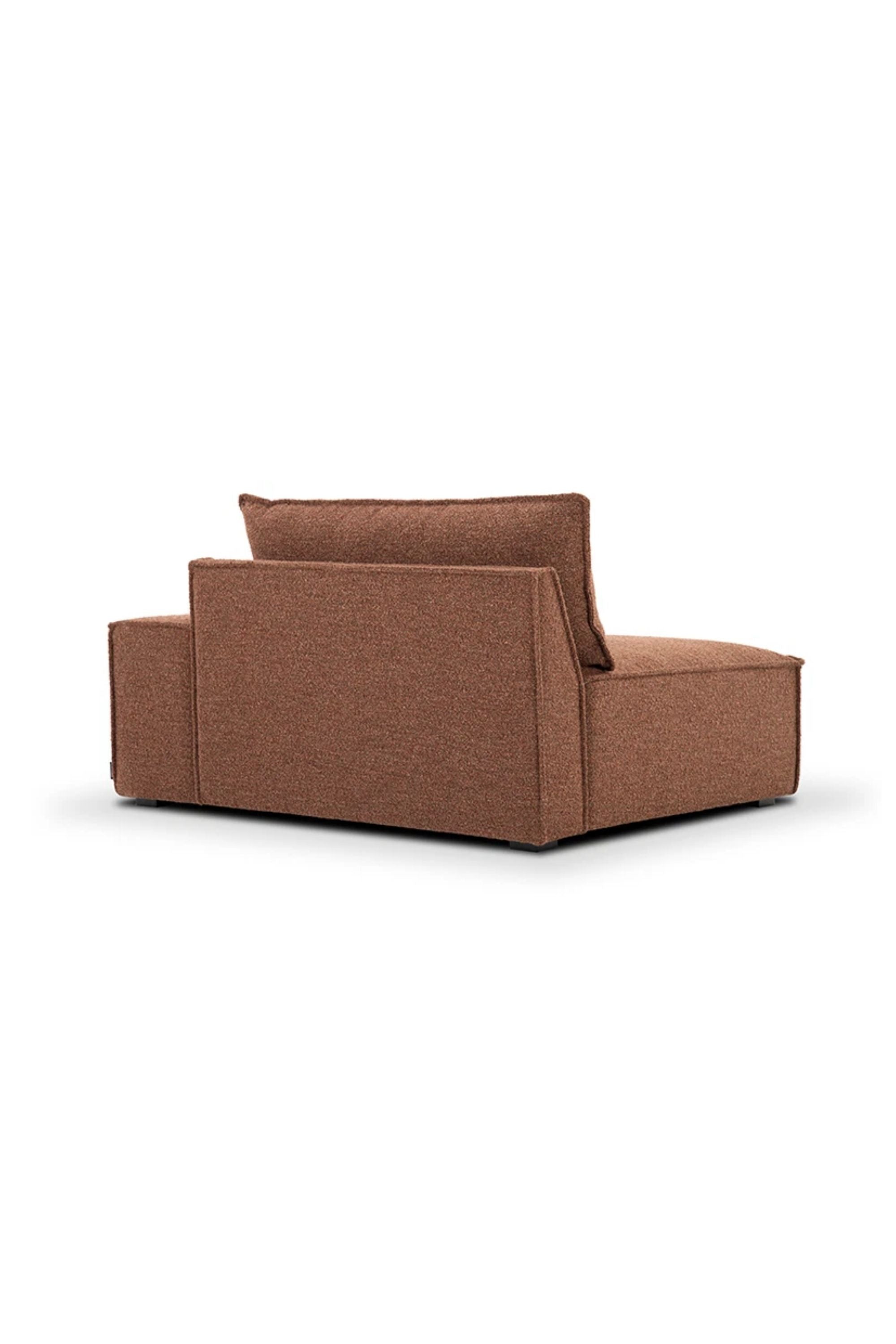 Daphne Sofa Module Right Armrest Pebble Rust