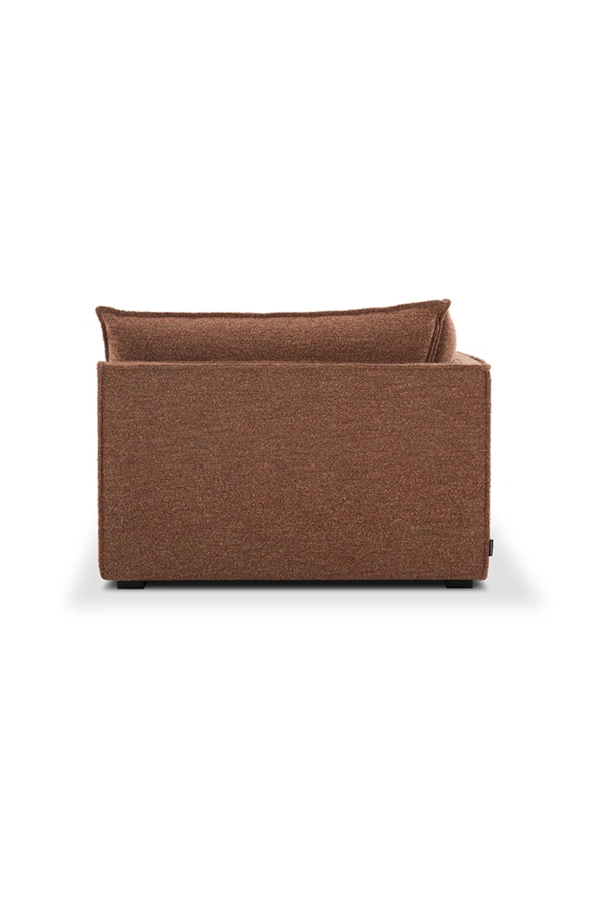 Daphne Sofa Module Corner Right Pebble Rust