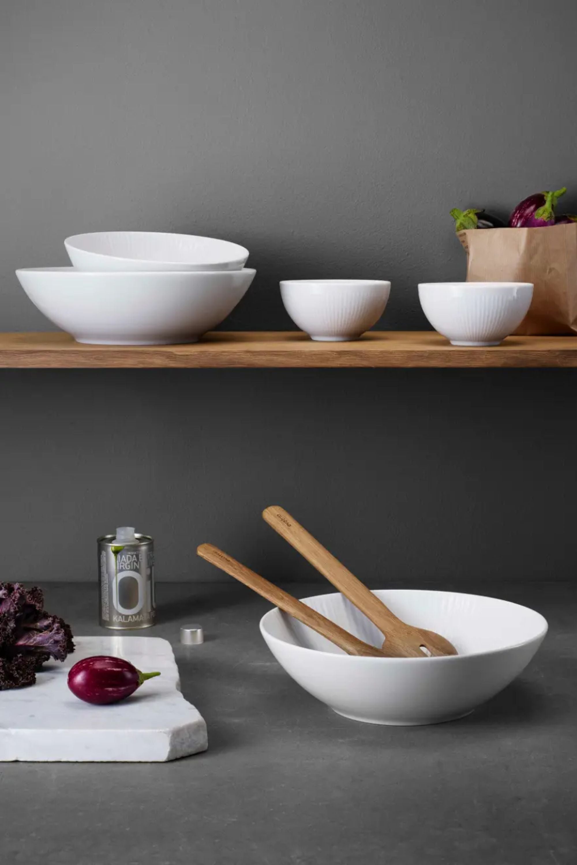 Saláta tálaló szett