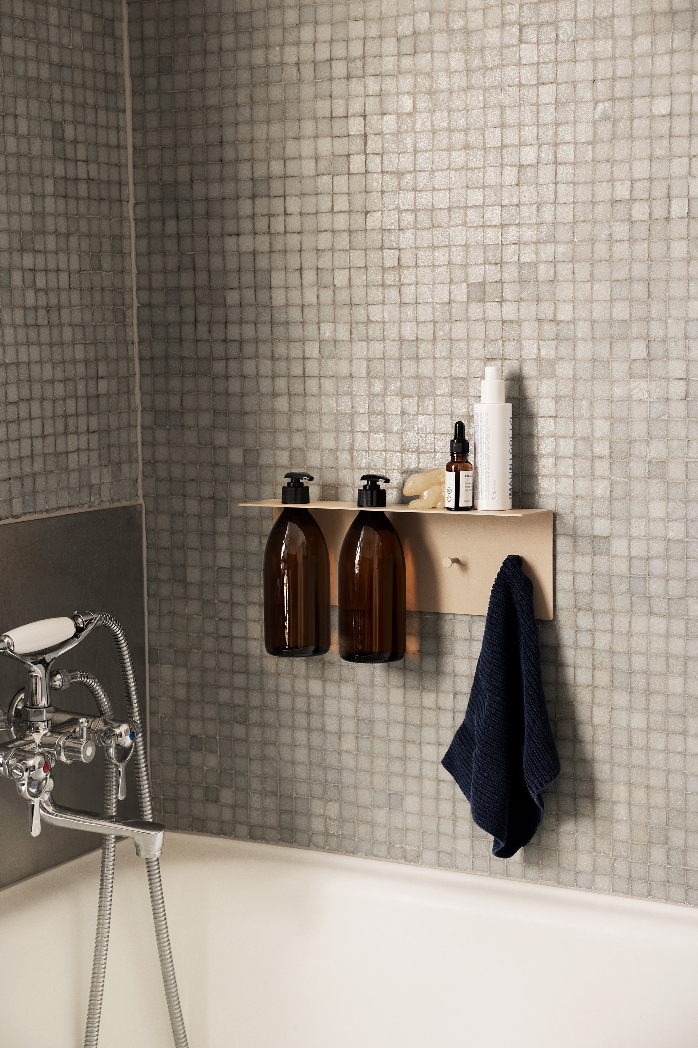 Dora Bathroom Shelf Cashmere | ferm LIVING | Home of Solinfo