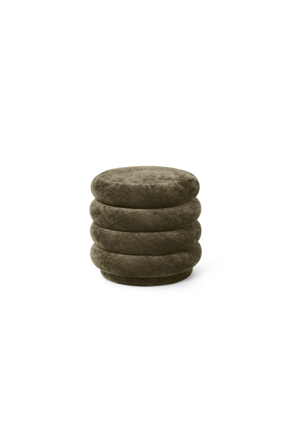 Pouf Round Faded Forest | ferm LIVING | Home of Solinfo