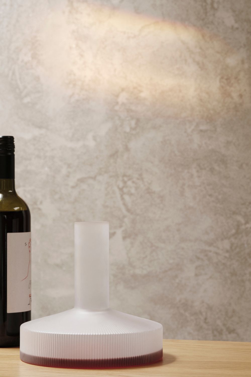 Ripple Wine Carafe Frosted | ferm LIVING | Home of Solinfo