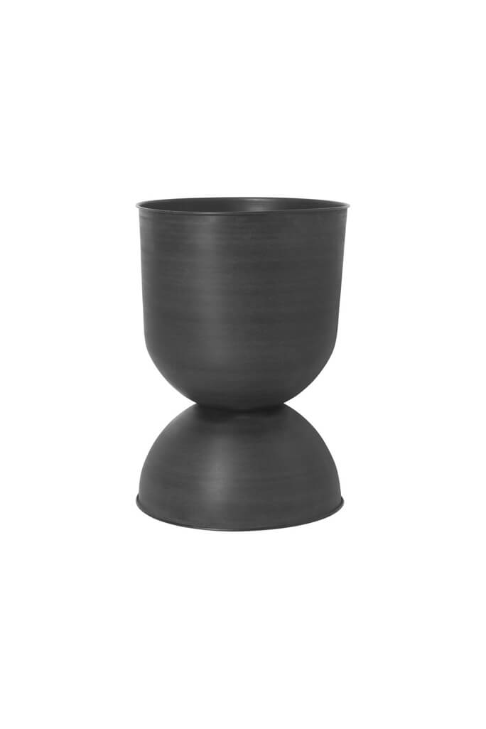 Hourglass Pot - Black Large | ferm LIVING | Home of Solinfo