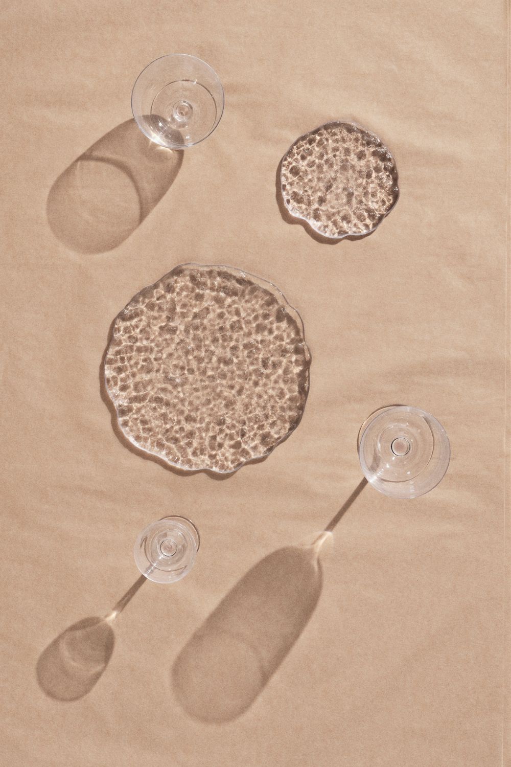 Momento Glass Stones L Set of 2 Clear | ferm LIVING | Home of Solinfo