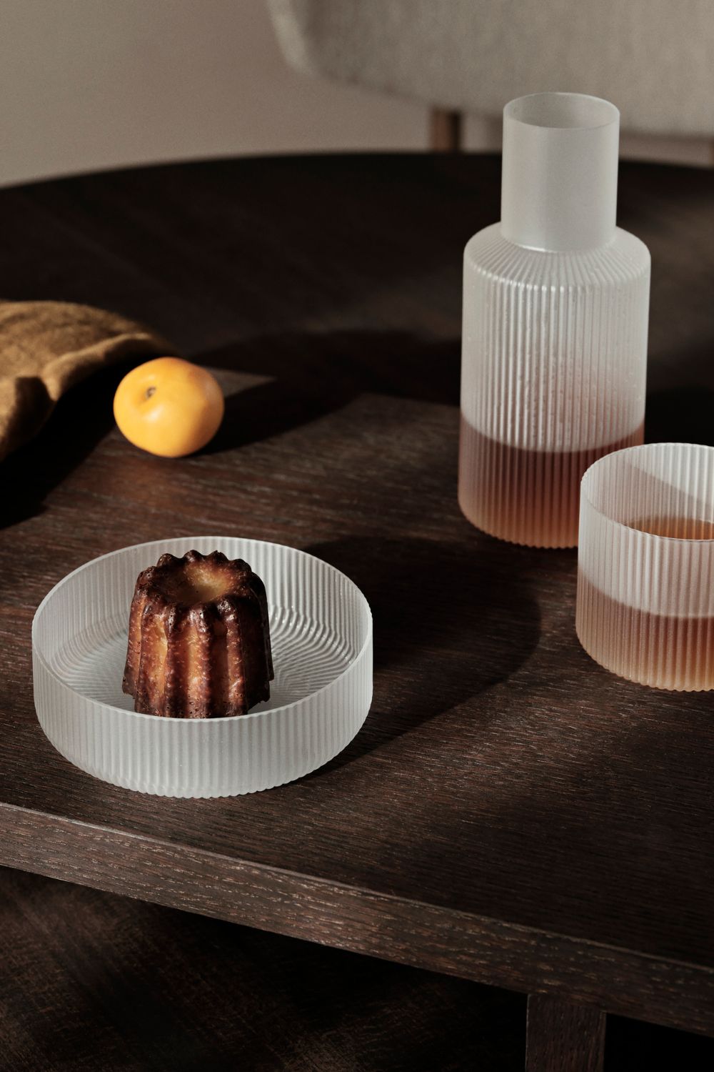 Ripple Frosted Carafe Set Small | ferm LIVING | Home of Solinfo