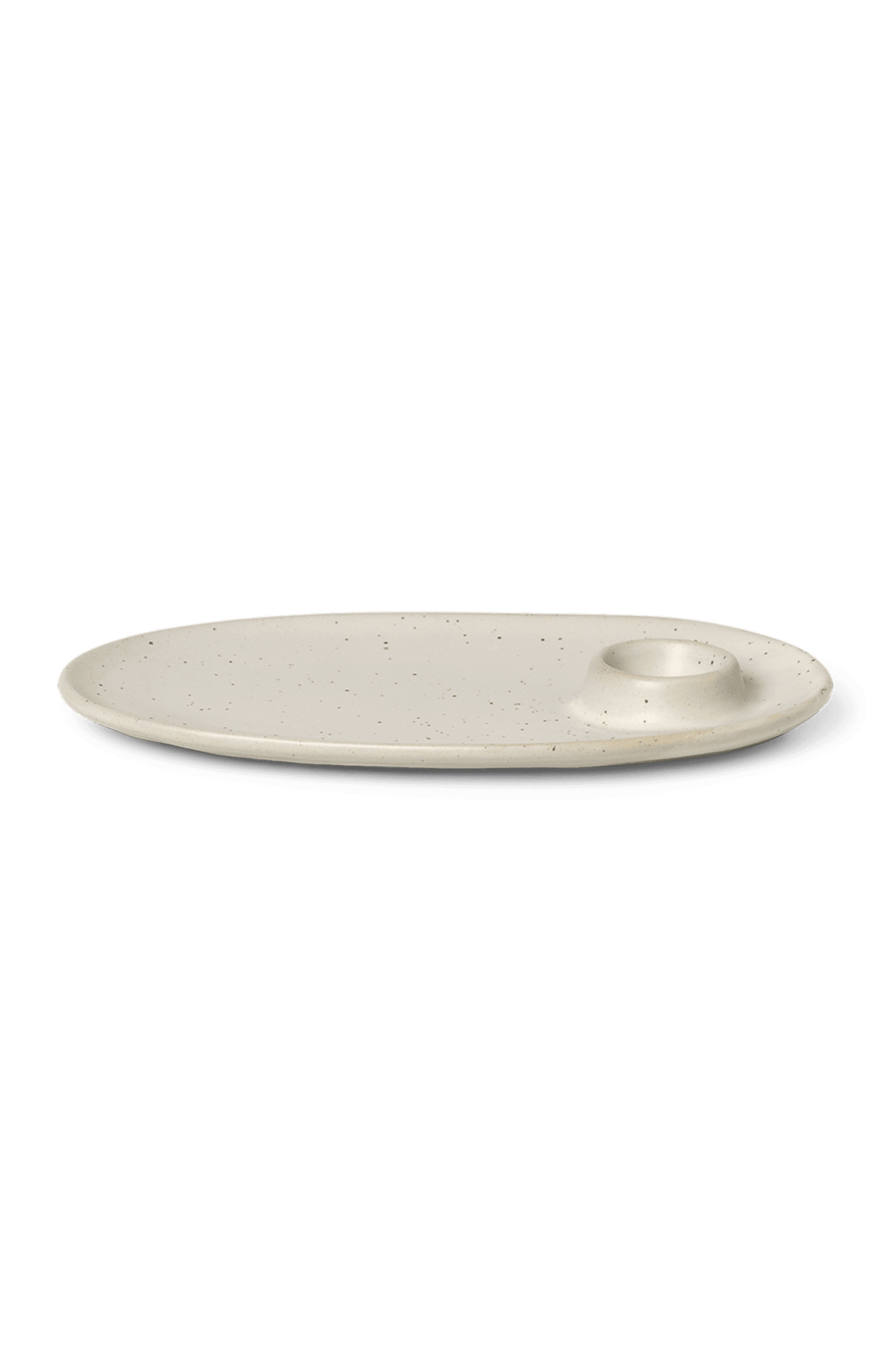 Flow Breakfast Plate - Off-white Speckle