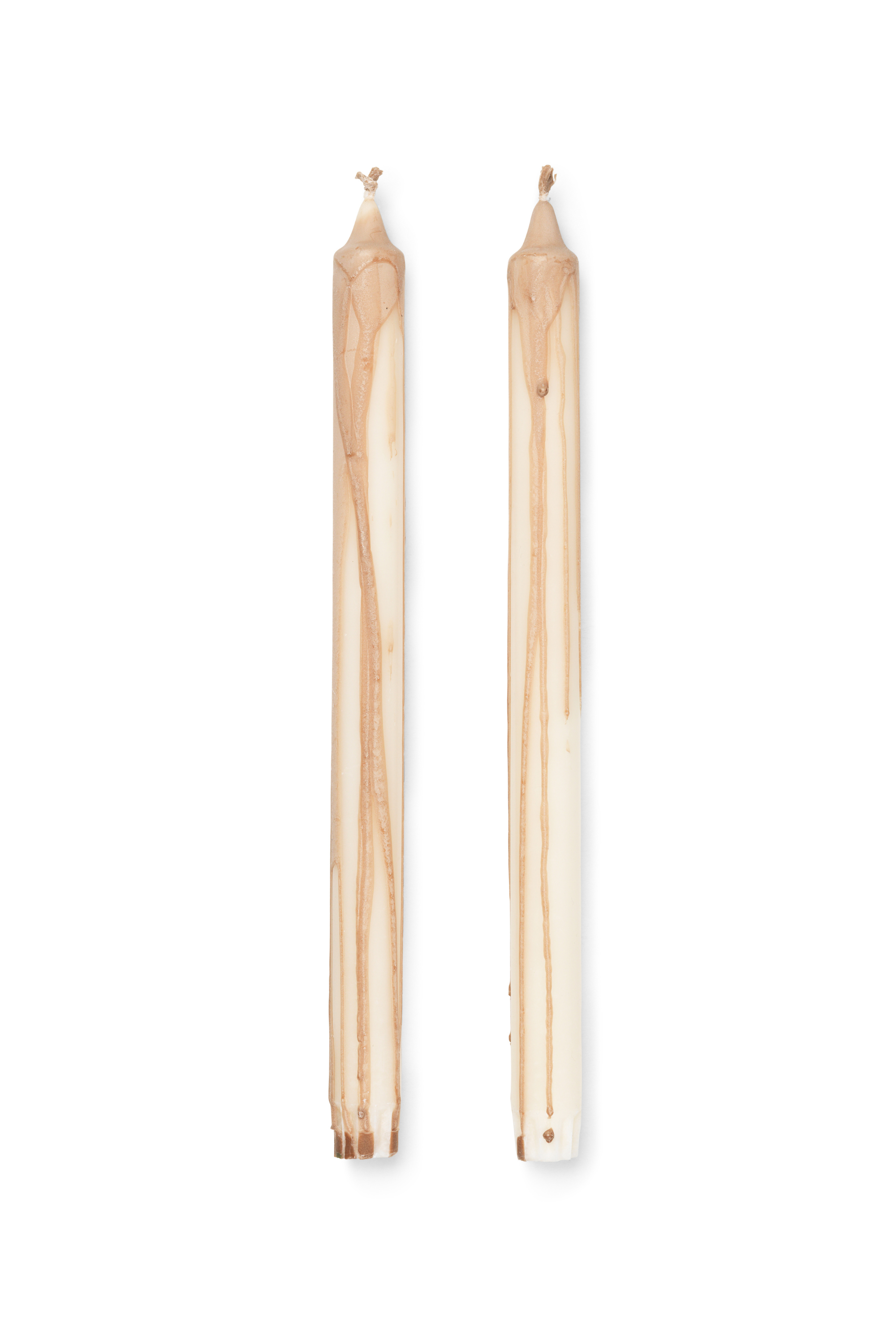 Dryp Candles - Set of 2 beige
