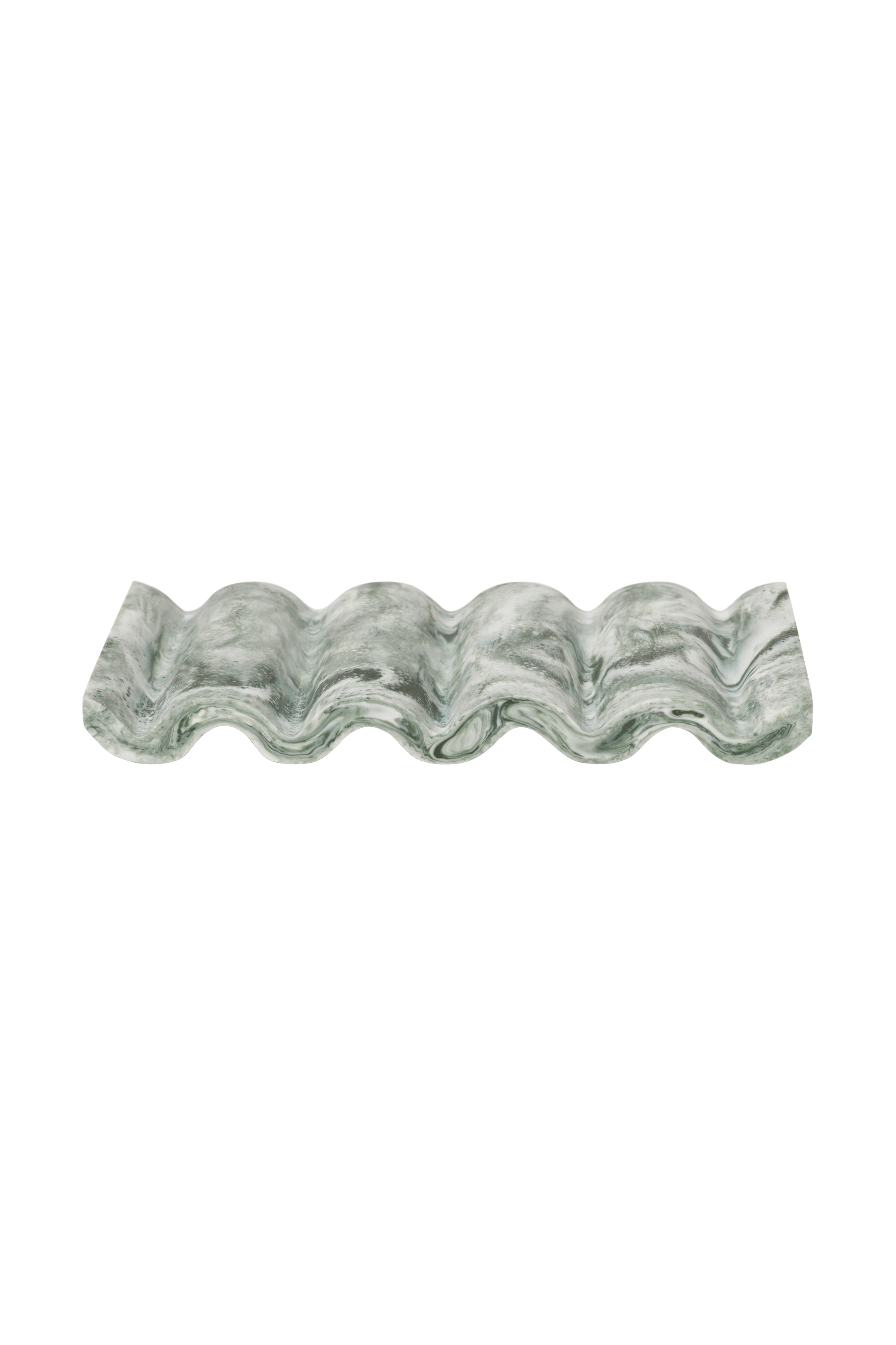 Mist Soap Dish - Emerald Off-white