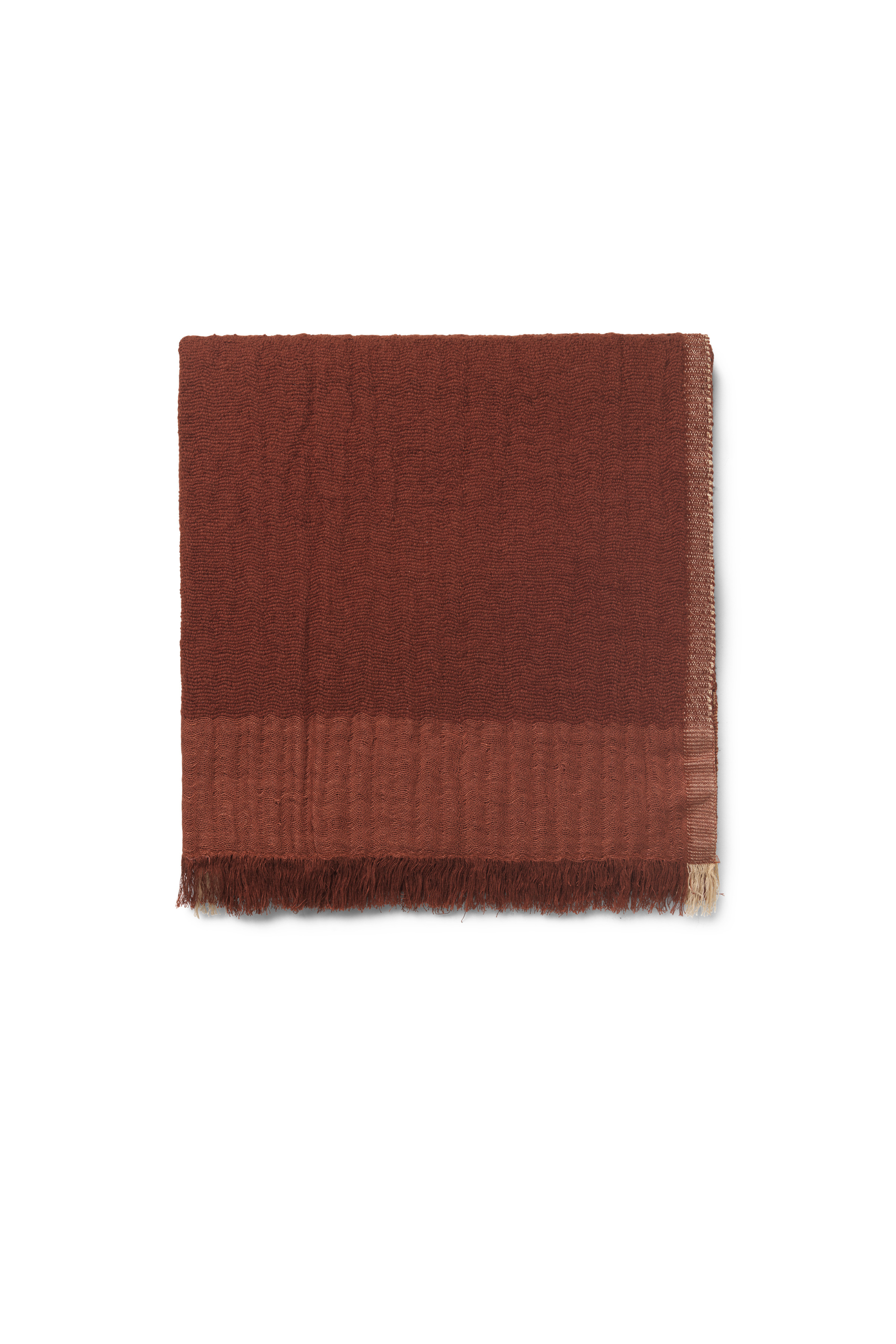 Weaver Throw red brown