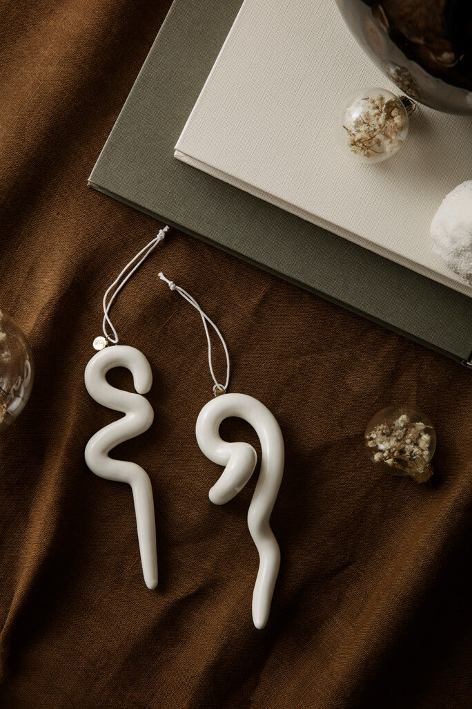 Doodle Ornaments set of 2 | ferm LIVING | Home of Solinfo