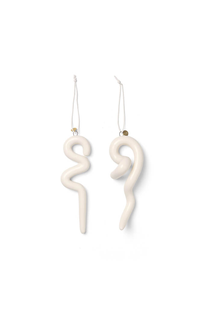 Doodle Ornaments set of 2 | ferm LIVING | Home of Solinfo