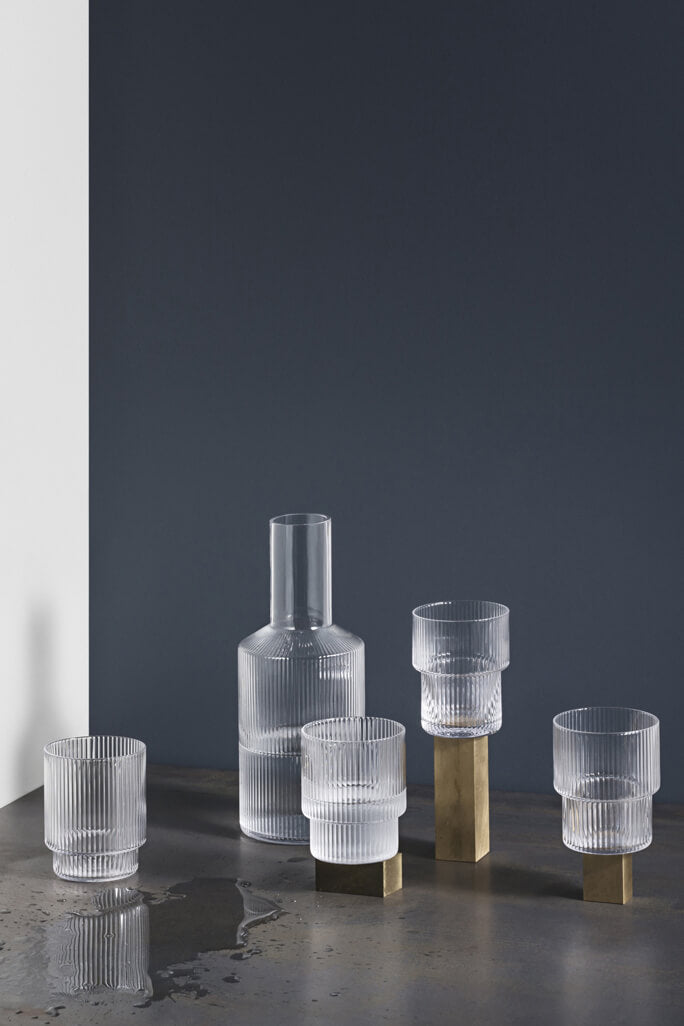 Ripple Glasses Clear | ferm LIVING | Home of Solinfo