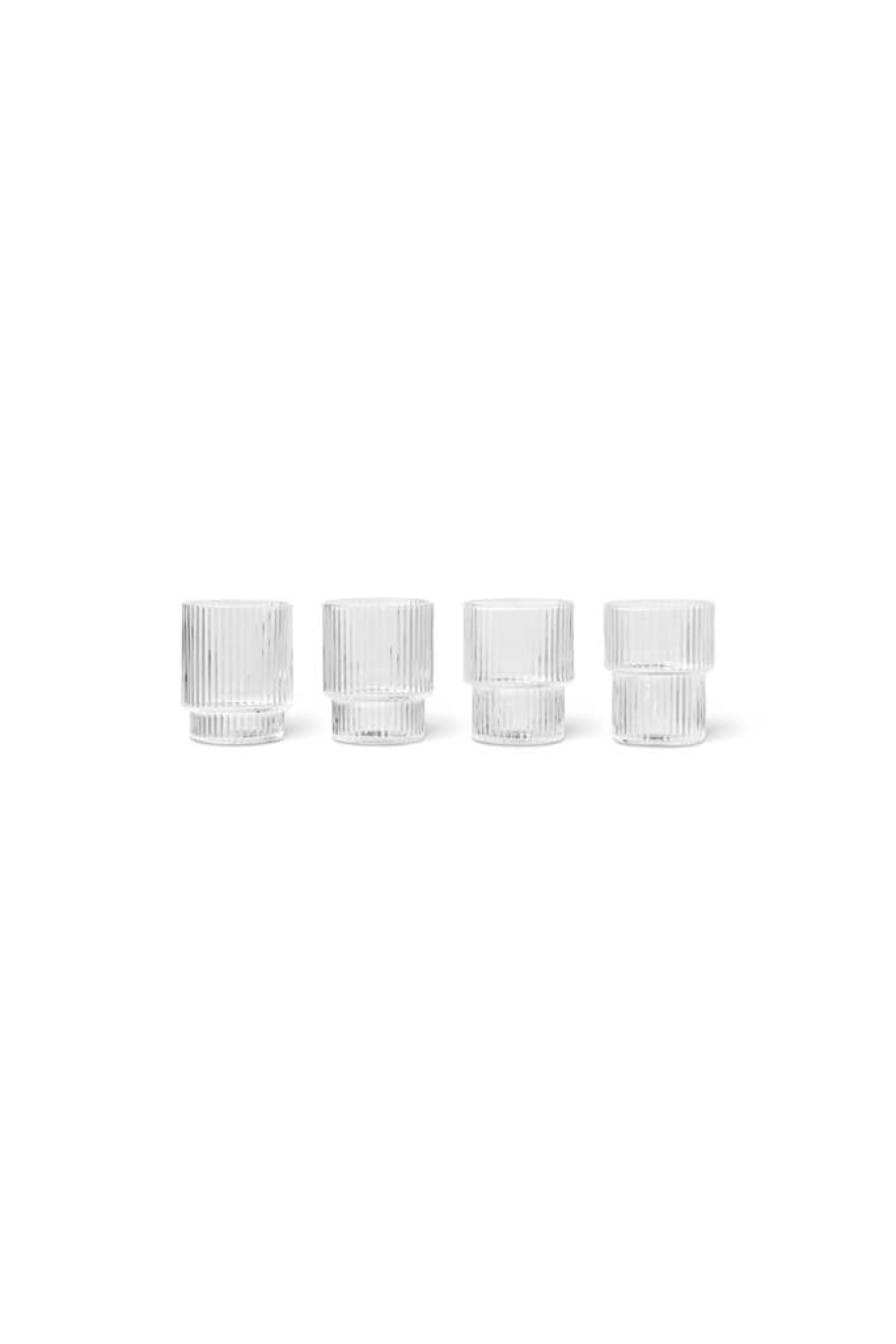 Ripple Small Glasses Clear | ferm LIVING | Home of Solinfo