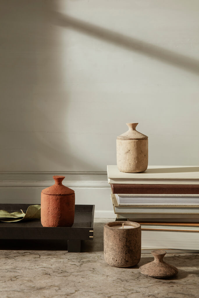 Ura Scented Candle Burned Sienna | ferm LIVING | Home of Solinfo