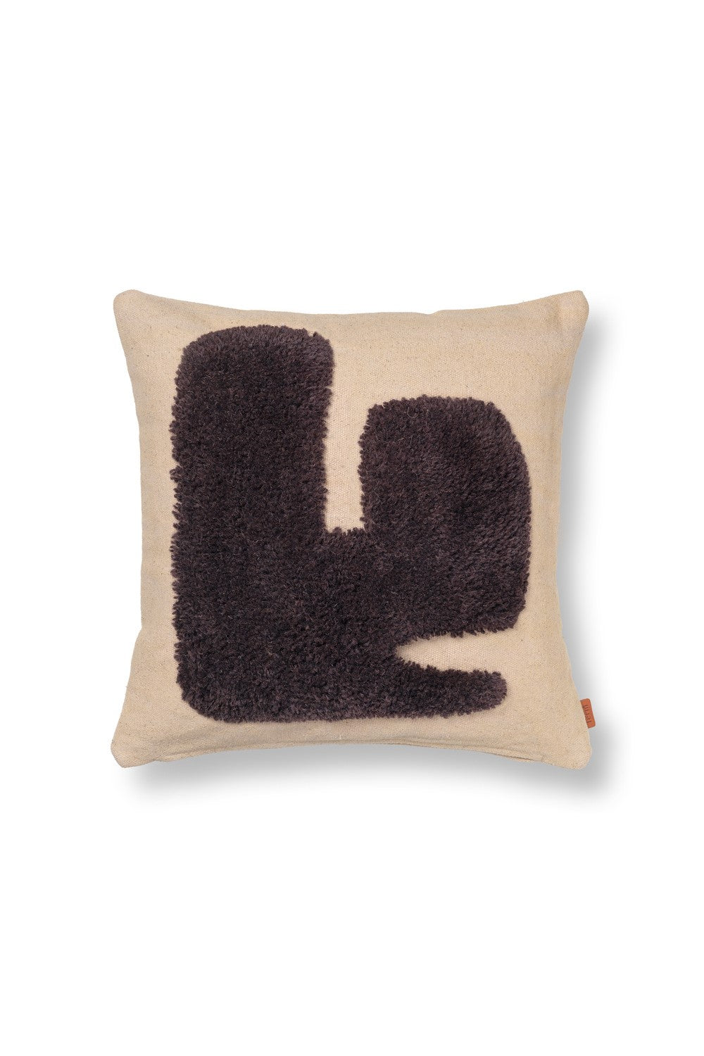 Lay Cushion - Sand/Dark Brown | ferm LIVING | Home of Solinfo
