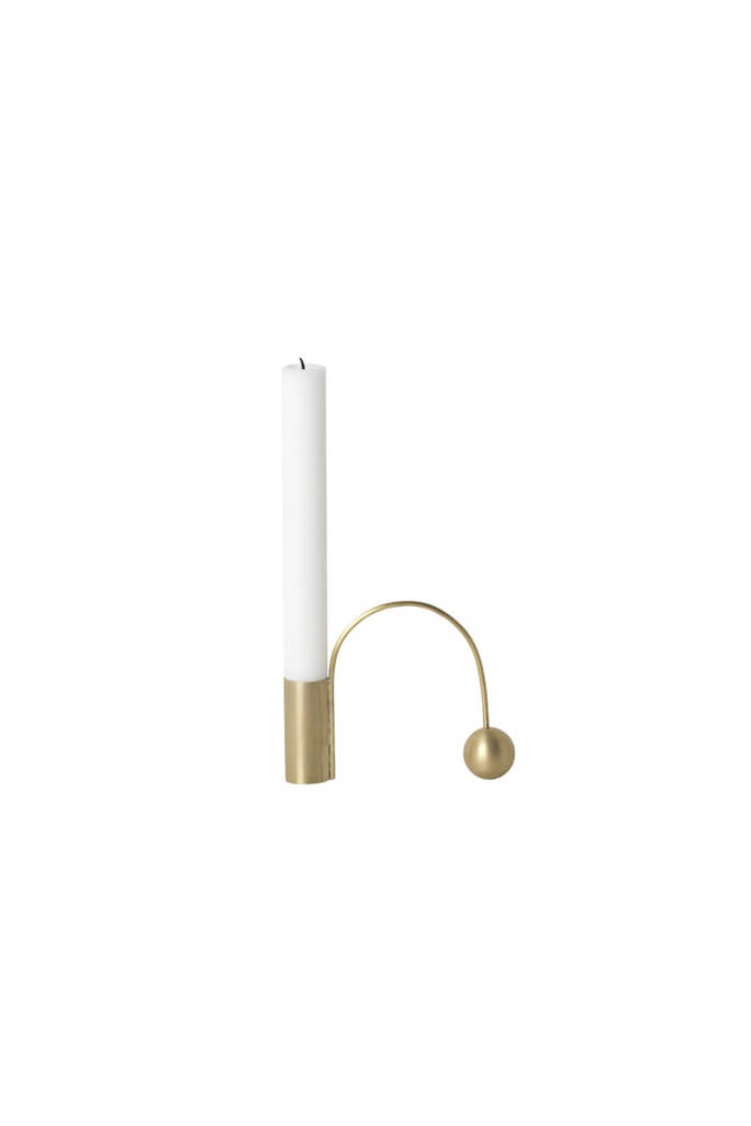 Balance Candle Holder Brass | ferm LIVING | Home of Solinfo