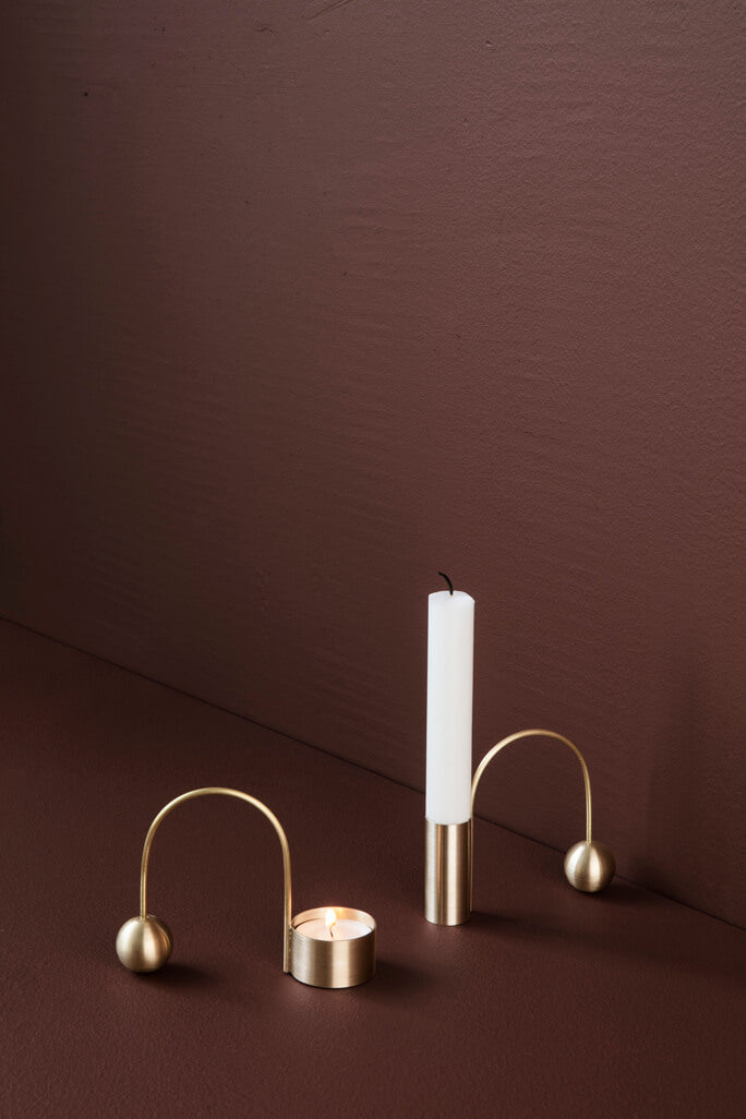 Balance Candle Holder Brass | ferm LIVING | Home of Solinfo