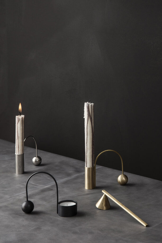 Balance Candle Holder Brass | ferm LIVING | Home of Solinfo