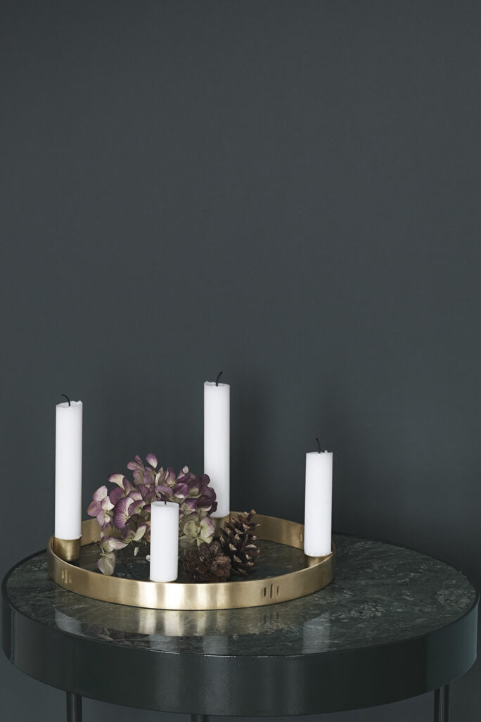 Candle Holder Circle - Brass Small | ferm LIVING | Home of Solinfo