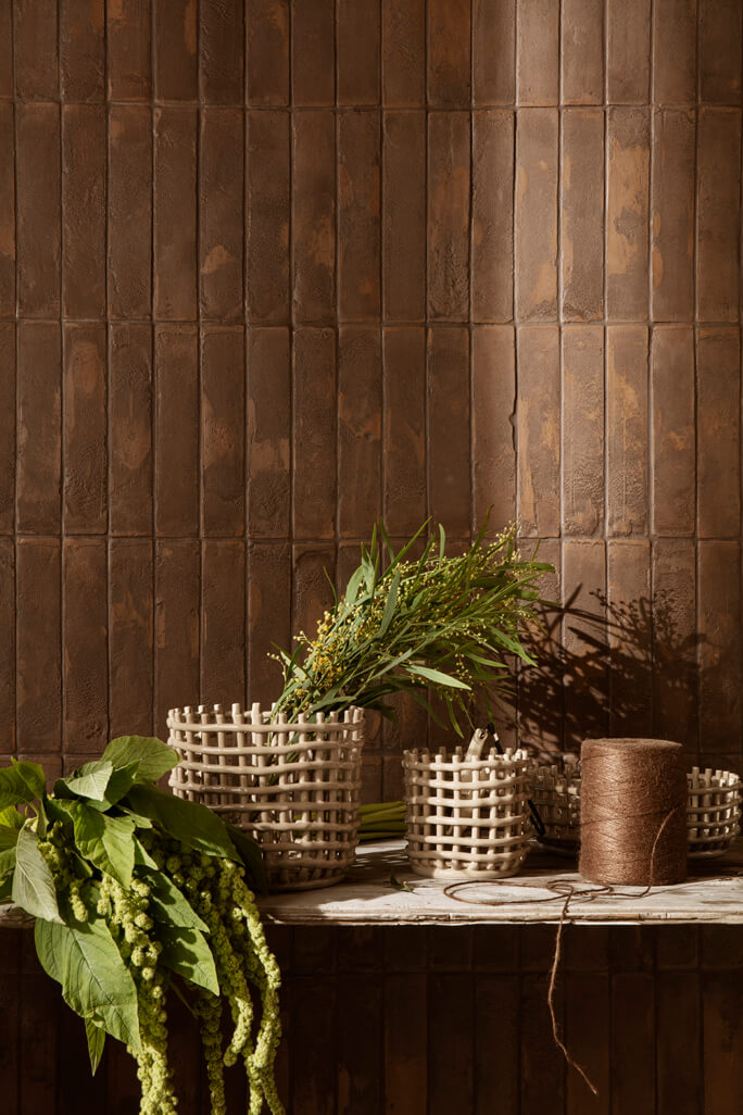 Ceramic Basket - Large Cashmere | ferm LIVING | Home of Solinfo