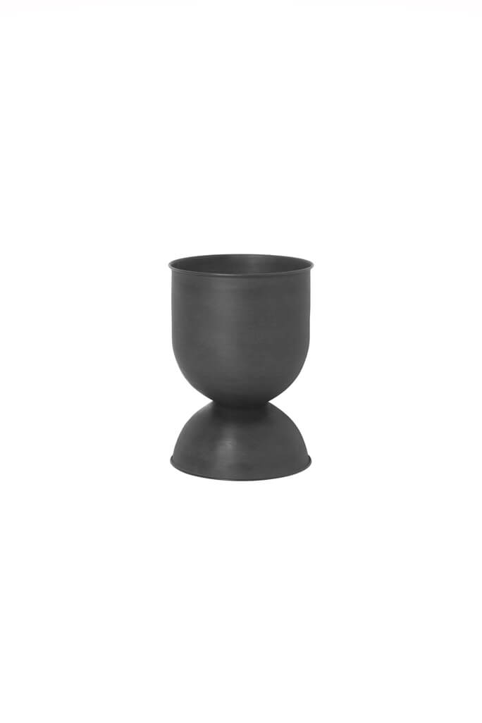 Hourglass Pot - Black Small | ferm LIVING | Home of Solinfo