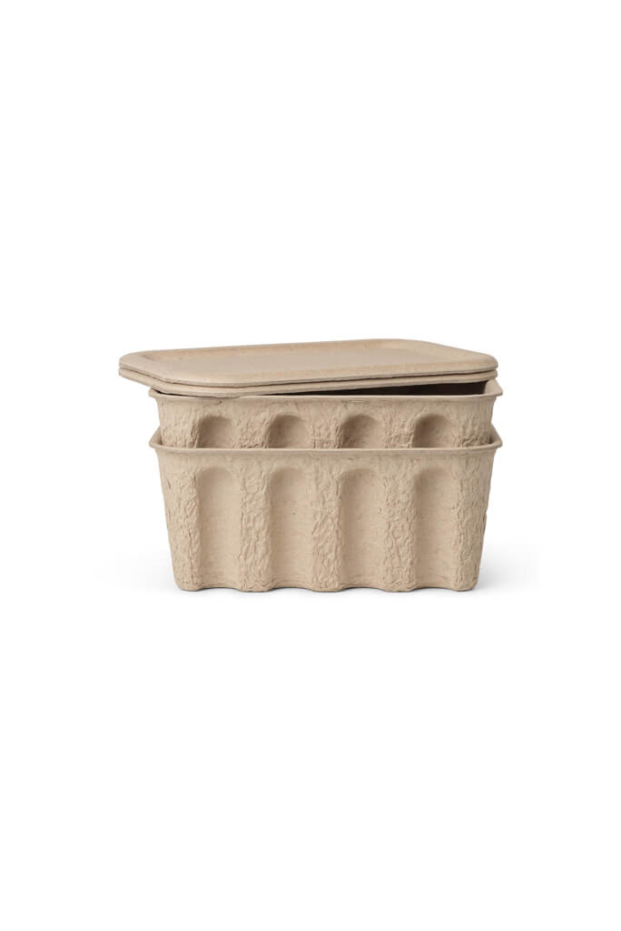 Paper Pulp Box Large set | ferm LIVING | Home of Solinfo