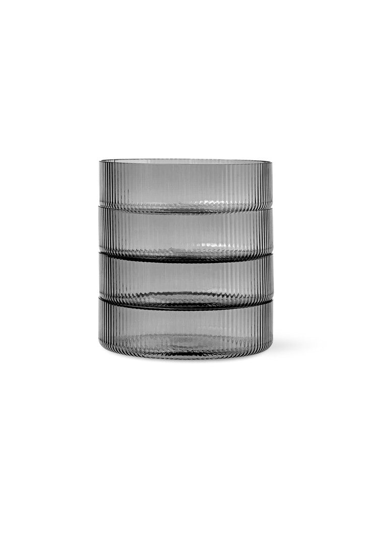 Ripple Serwing Bowls smoked grey | ferm LIVING | Home of Solinfo