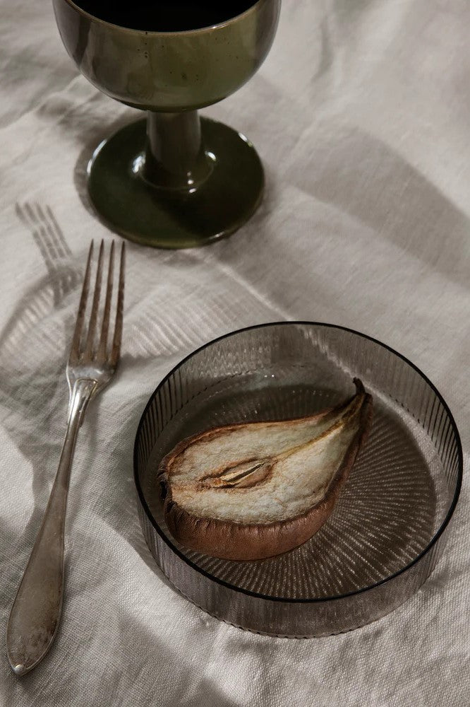 Ripple Serwing Bowls smoked grey | ferm LIVING | Home of Solinfo