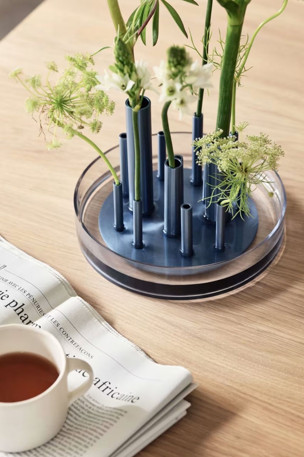 Ikeru Vase Low Dusk Blue | Fritz Hansen | Home of Solinfo