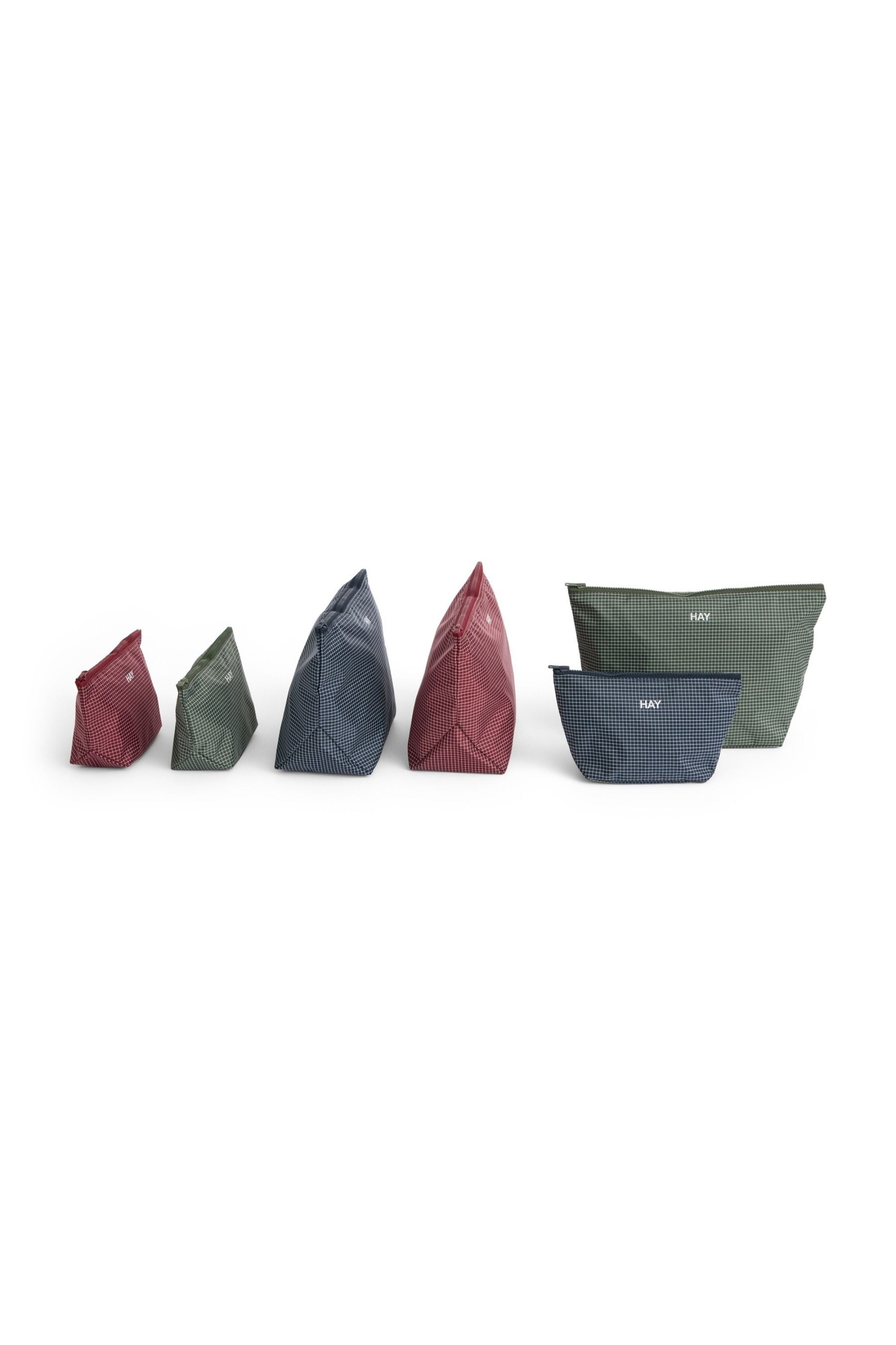 Grid Pouch S sötétzöld