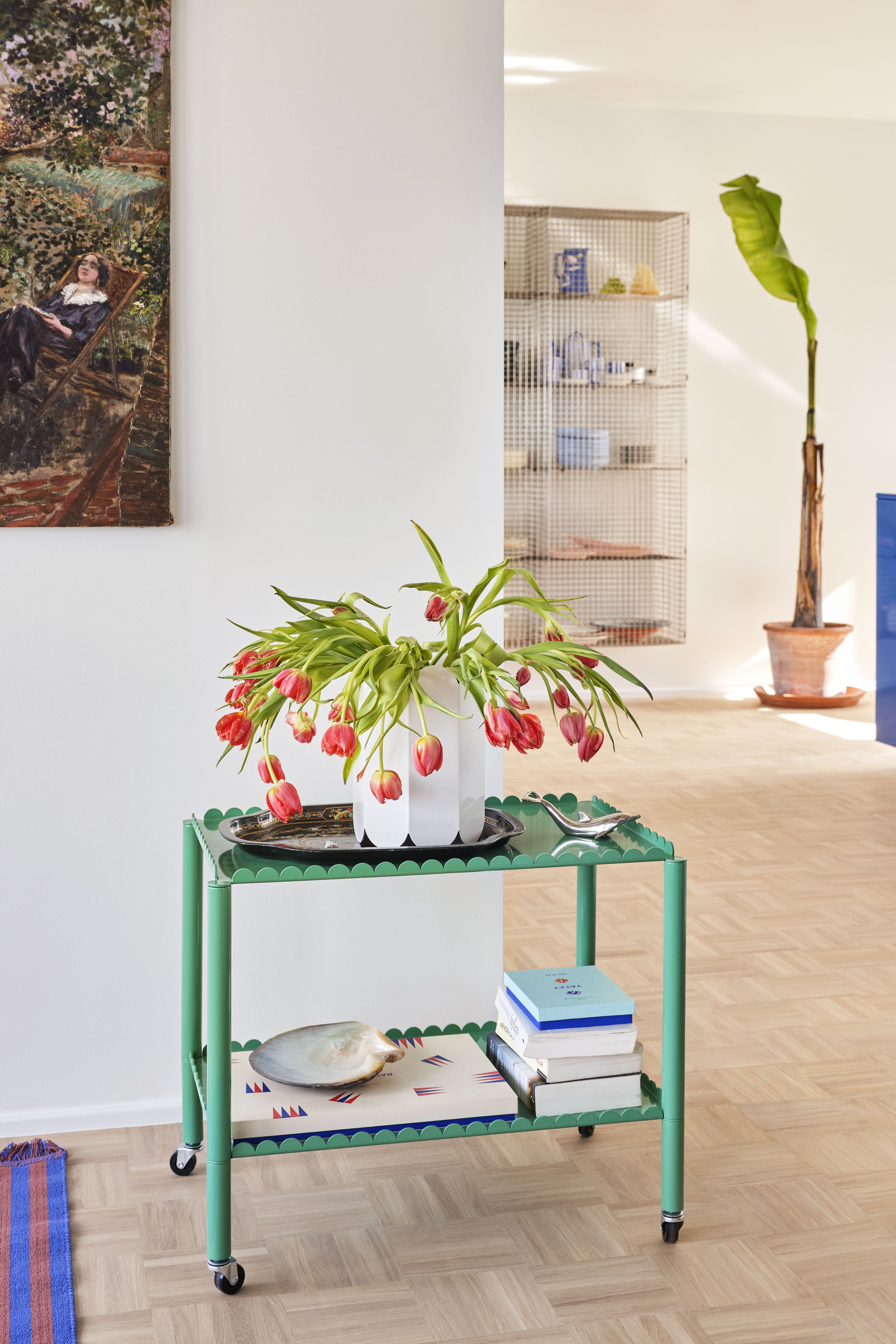 Arcs White Vase