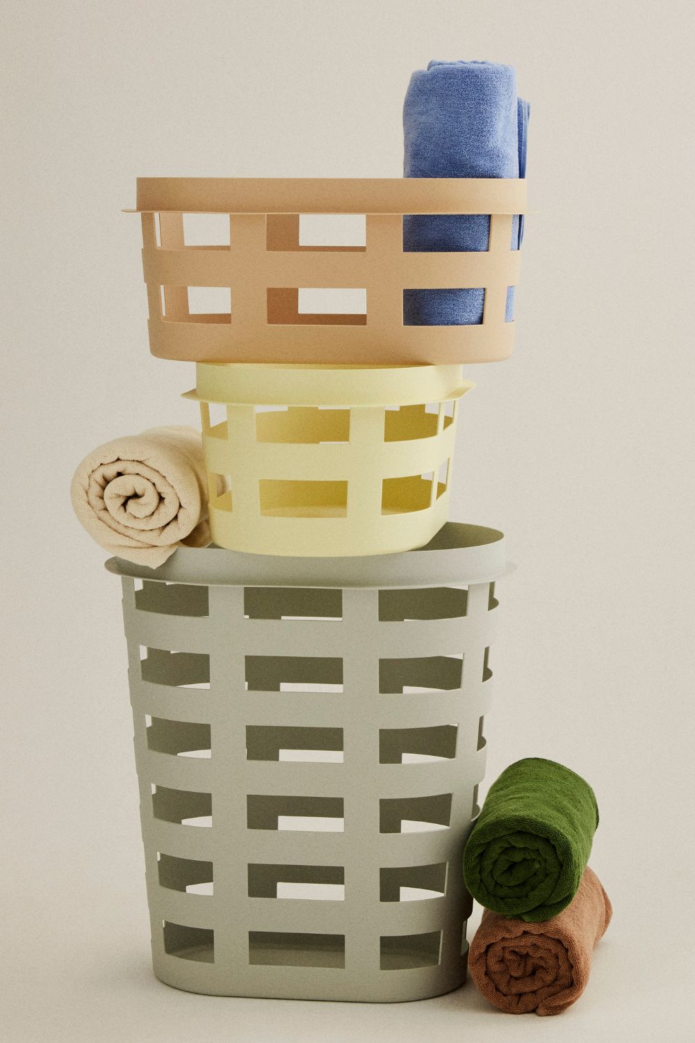 Basket Recycled Large Light grey