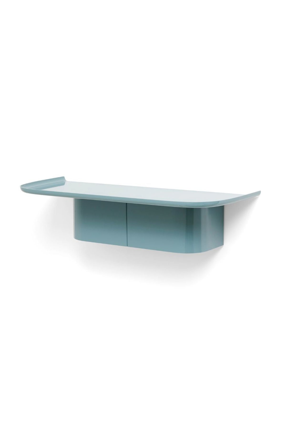 Korpus Shelf Medium 4 Hooks Sea Powder Coated Aluminium | Hay | Home of Solinfo
