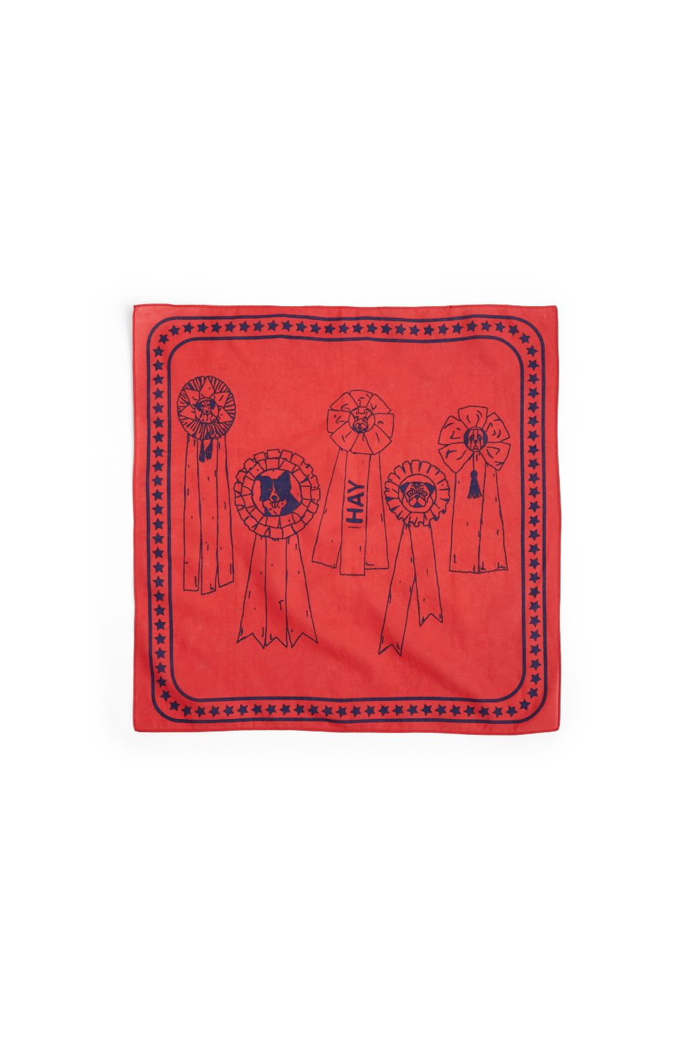 HAY Dogs Scarf Red