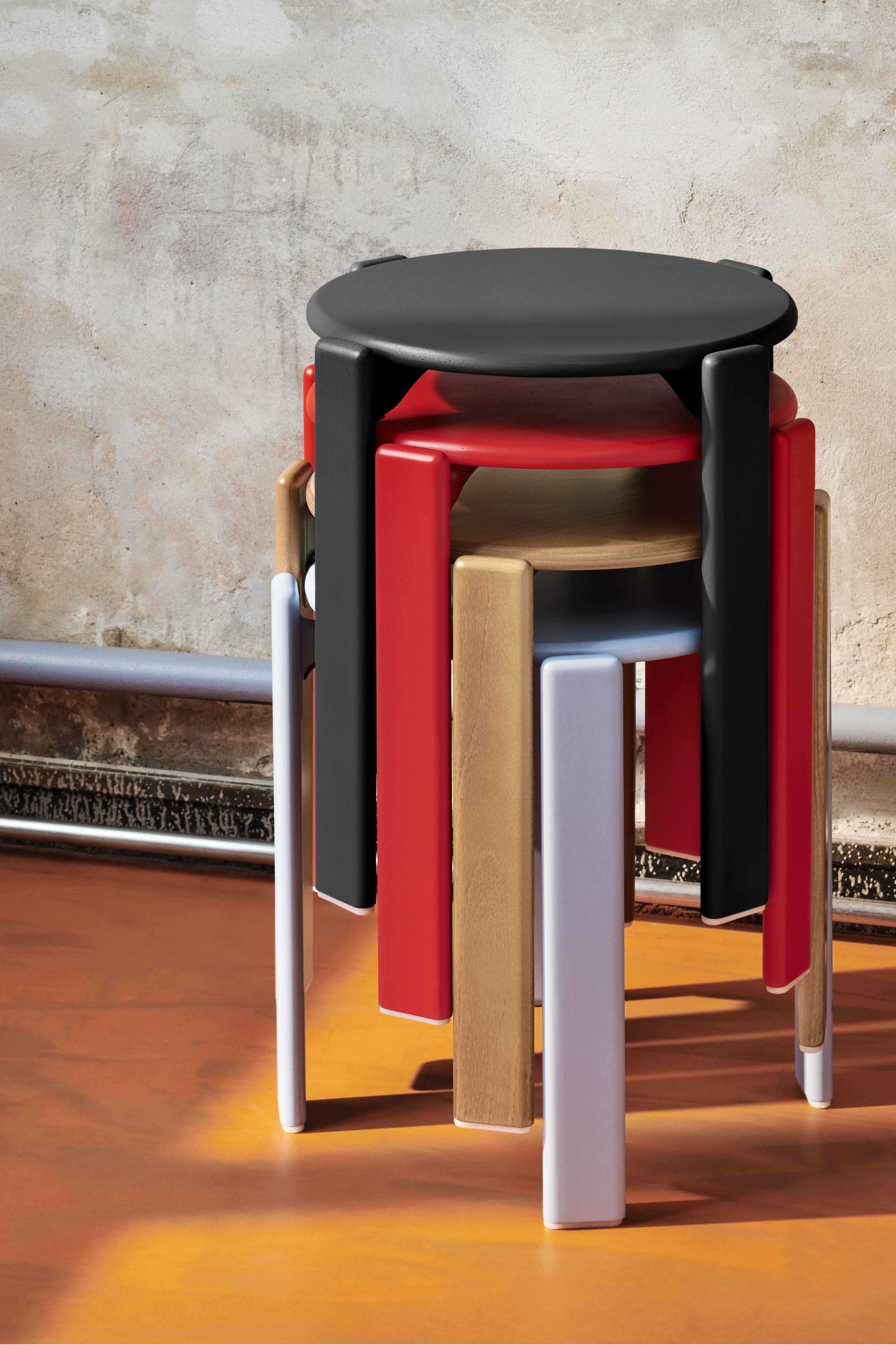 Rey slate blue stool