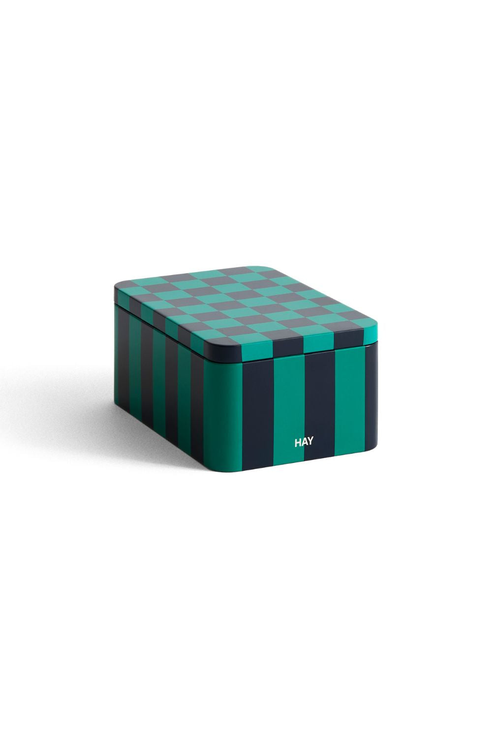 Tin Container Small Dark blue and Green