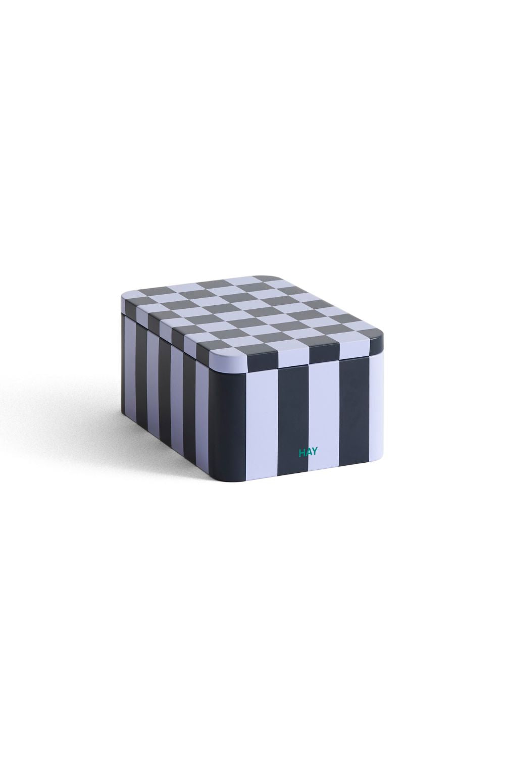 Tin Container Small Dark blue and lavender