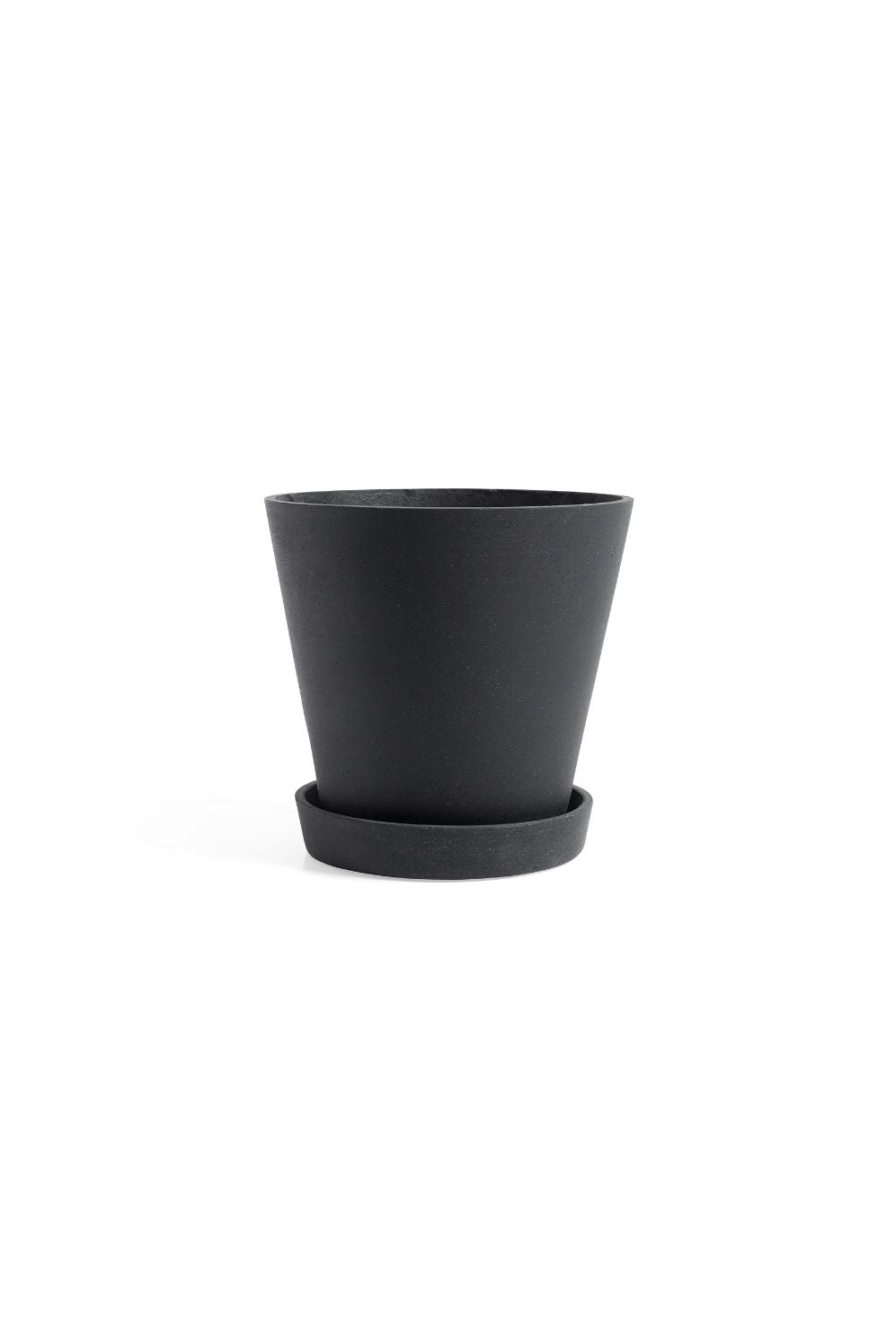 Flowerpot with Saucer XL Black