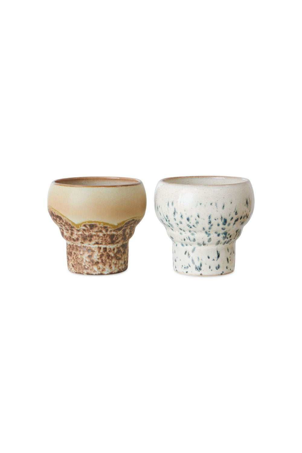 70s Ceramics Lungo Mugs Coral Set of 2