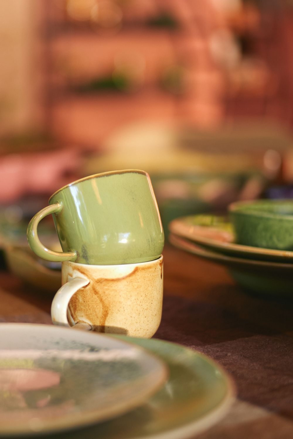 Chef Ceramics mohazöld bögre