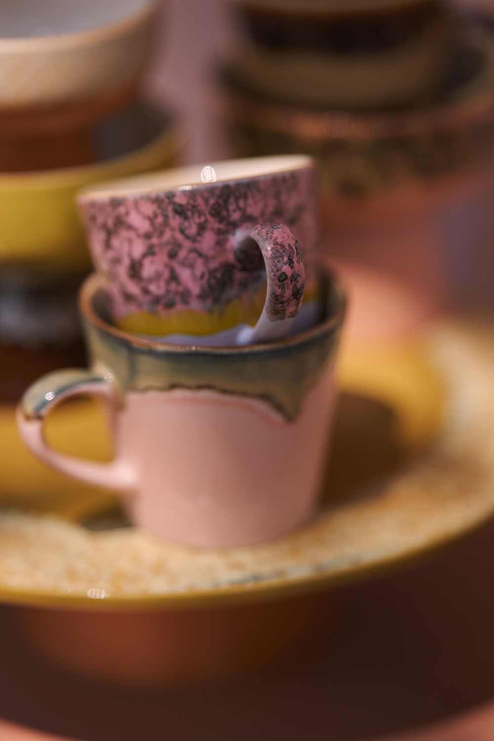 70s Ceramics Radiant Americano Mug Set of 4