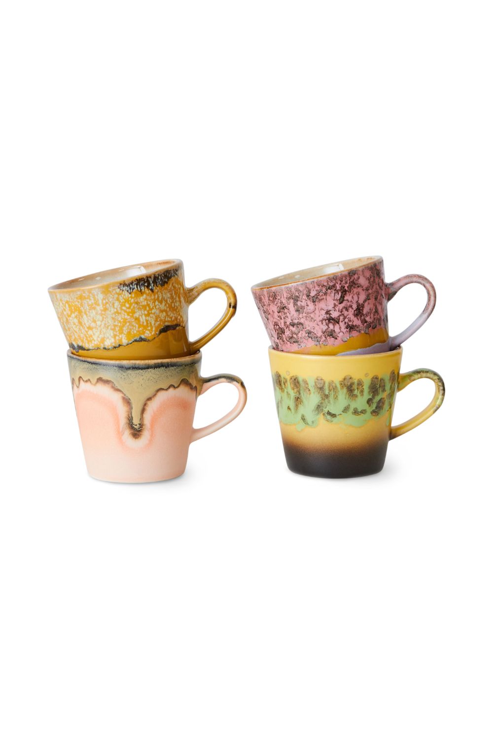 70s Ceramics Radiant Americano Mug Set of 4