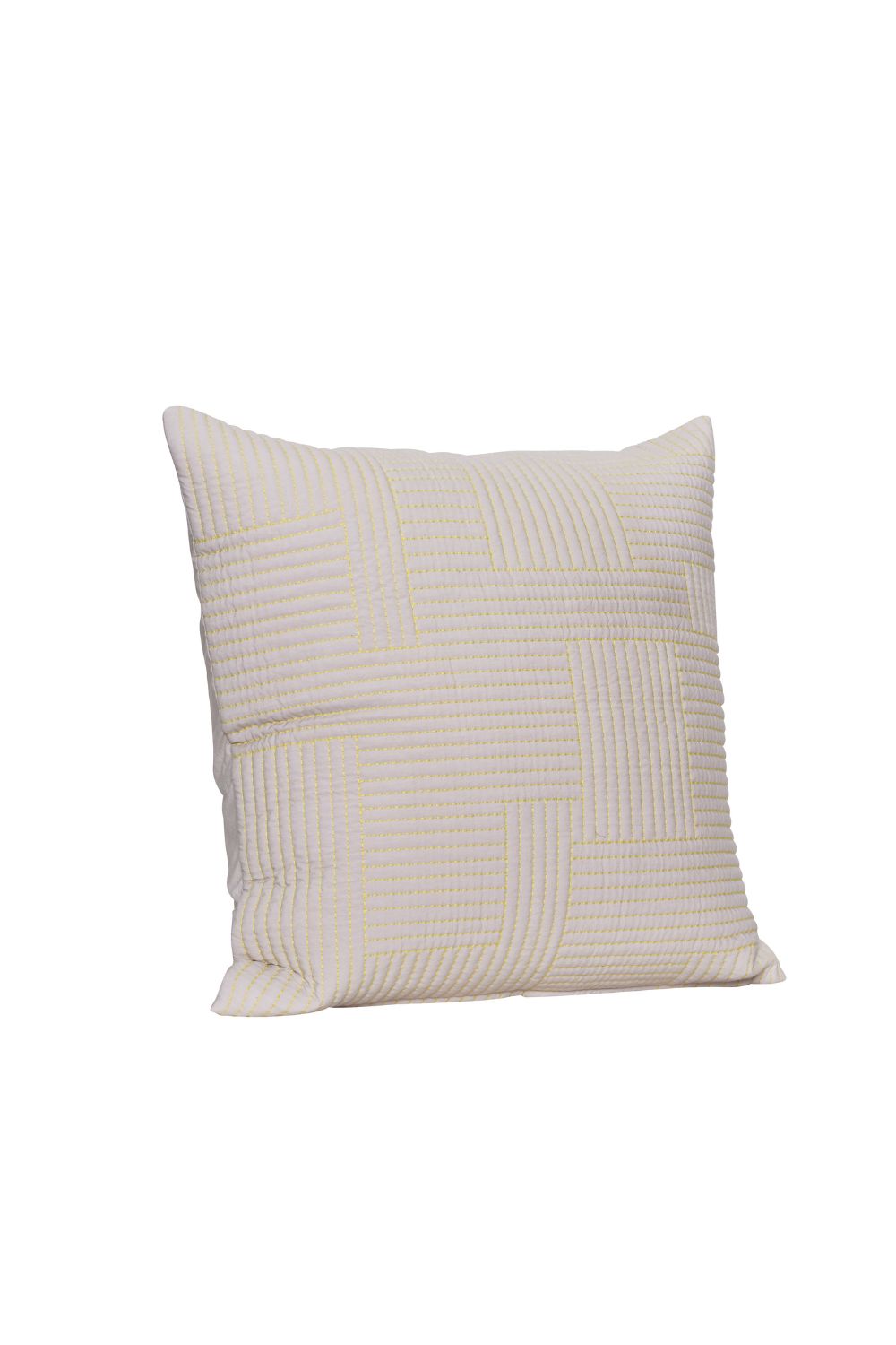 Floy Cushion Sand and Yellow