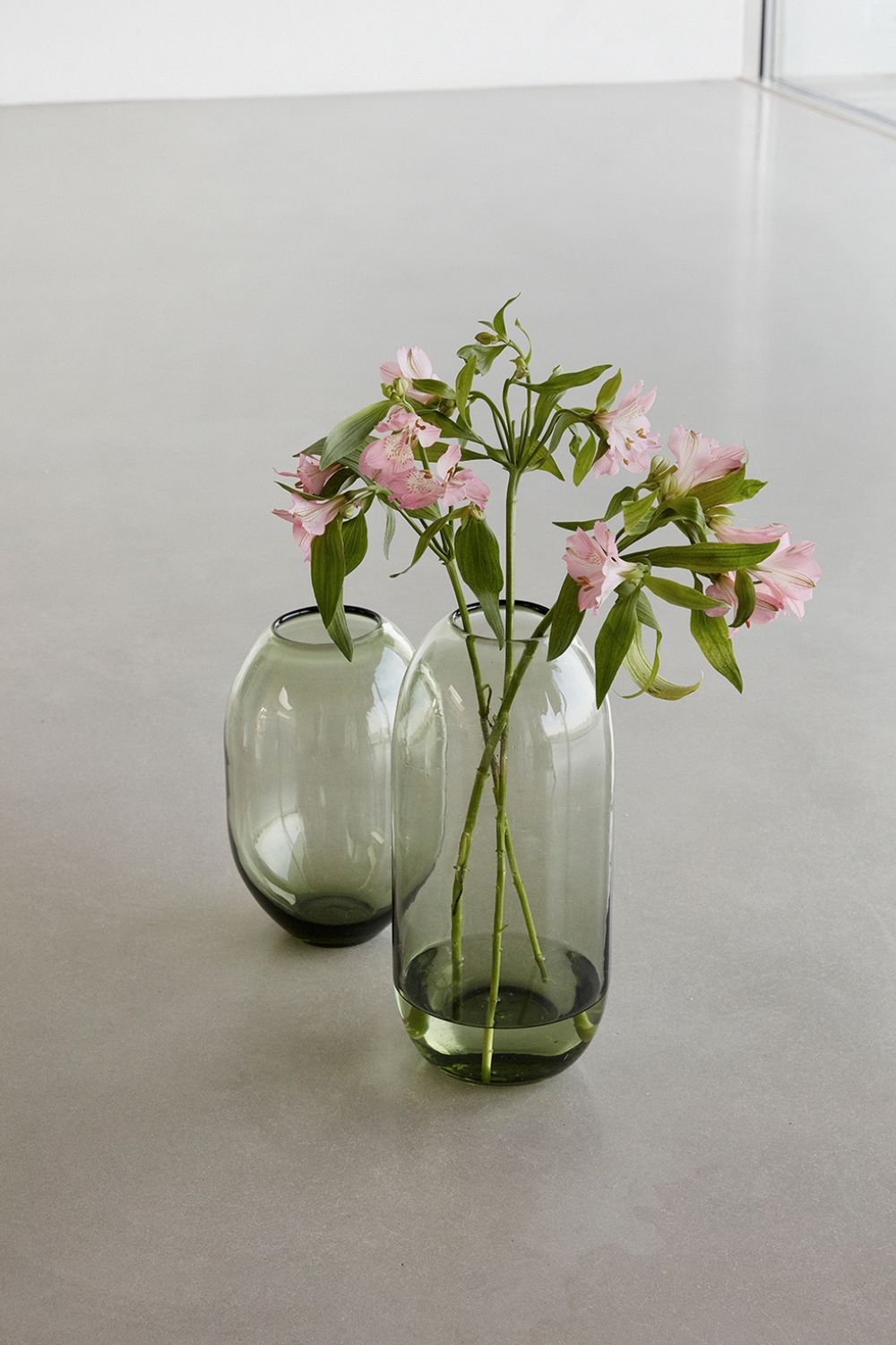 Moss Vases Green Set of 2
