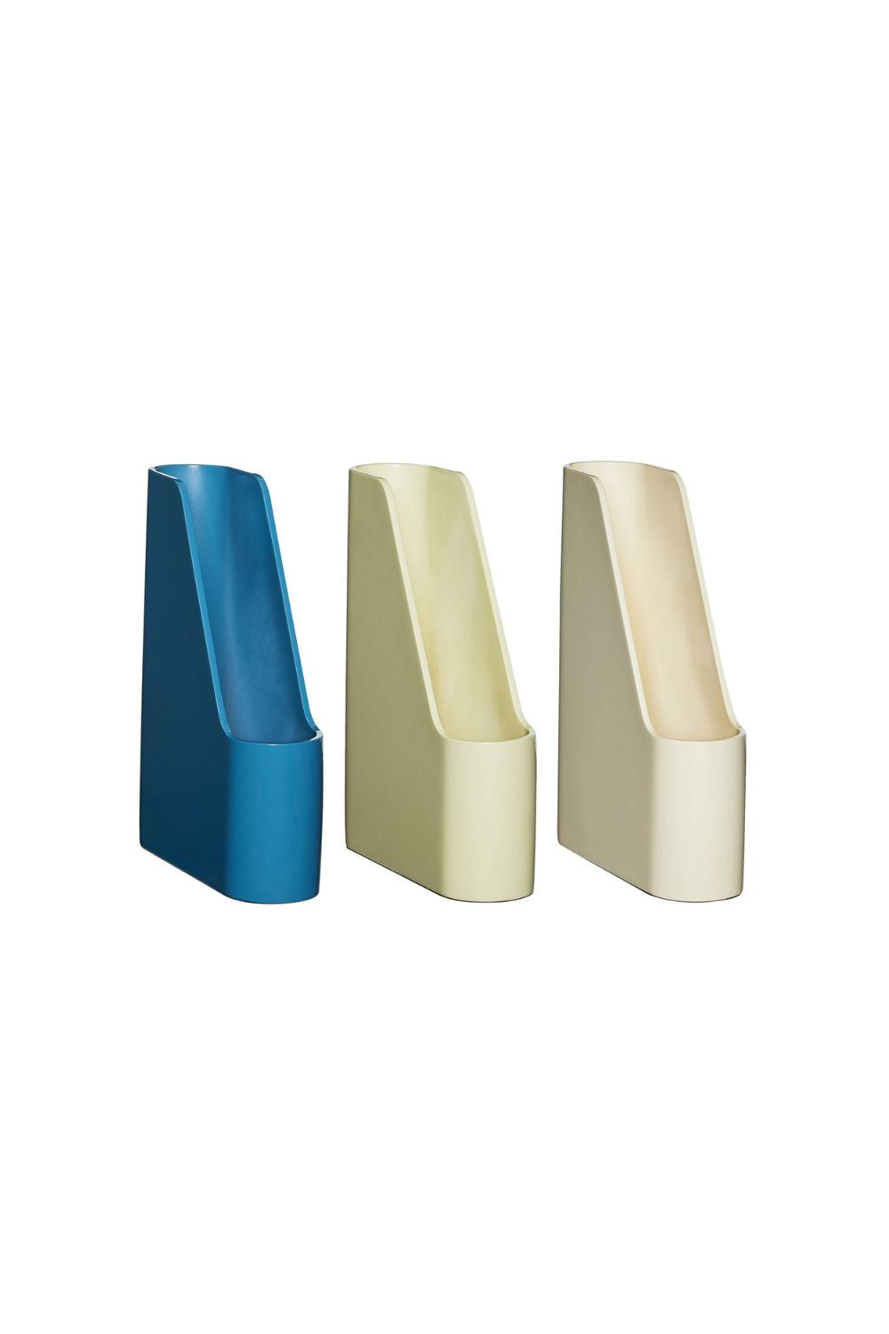 Redux Desk Organiser Offwhite and Light Yellow Set of 3