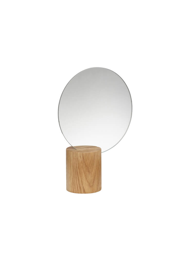 Table mirror oak