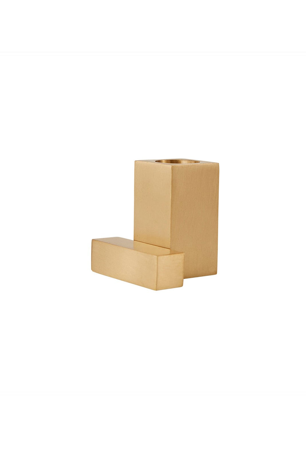 Square Solid Brass Candleholder