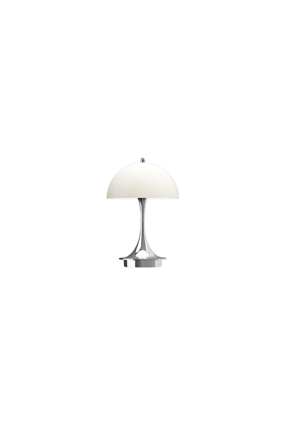 Panthella 160 Portable Lamp Chrome Opal Beige | Louis Poulsen | Home of Solinfo