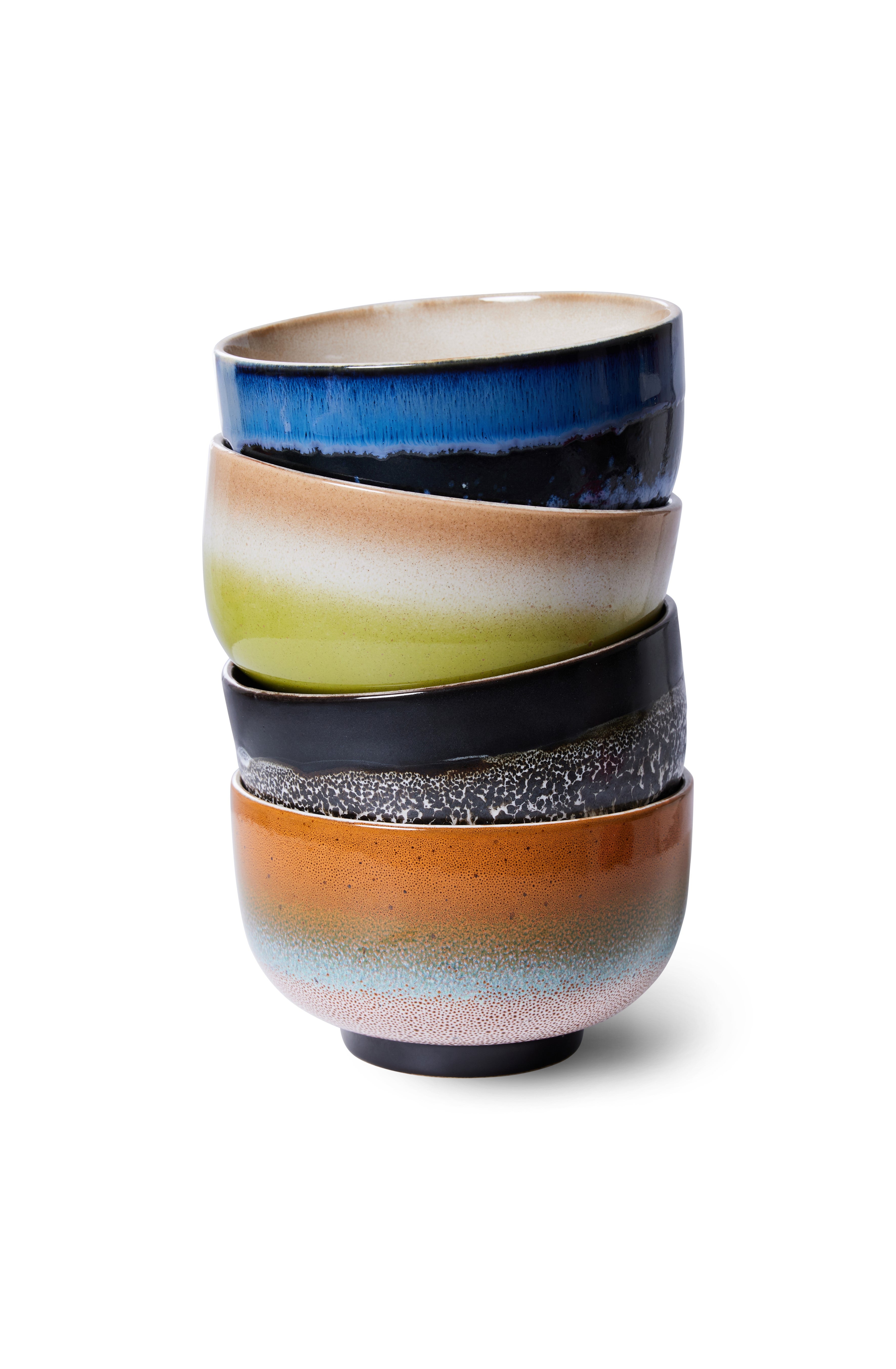 70s Ceramics noodle bowl set