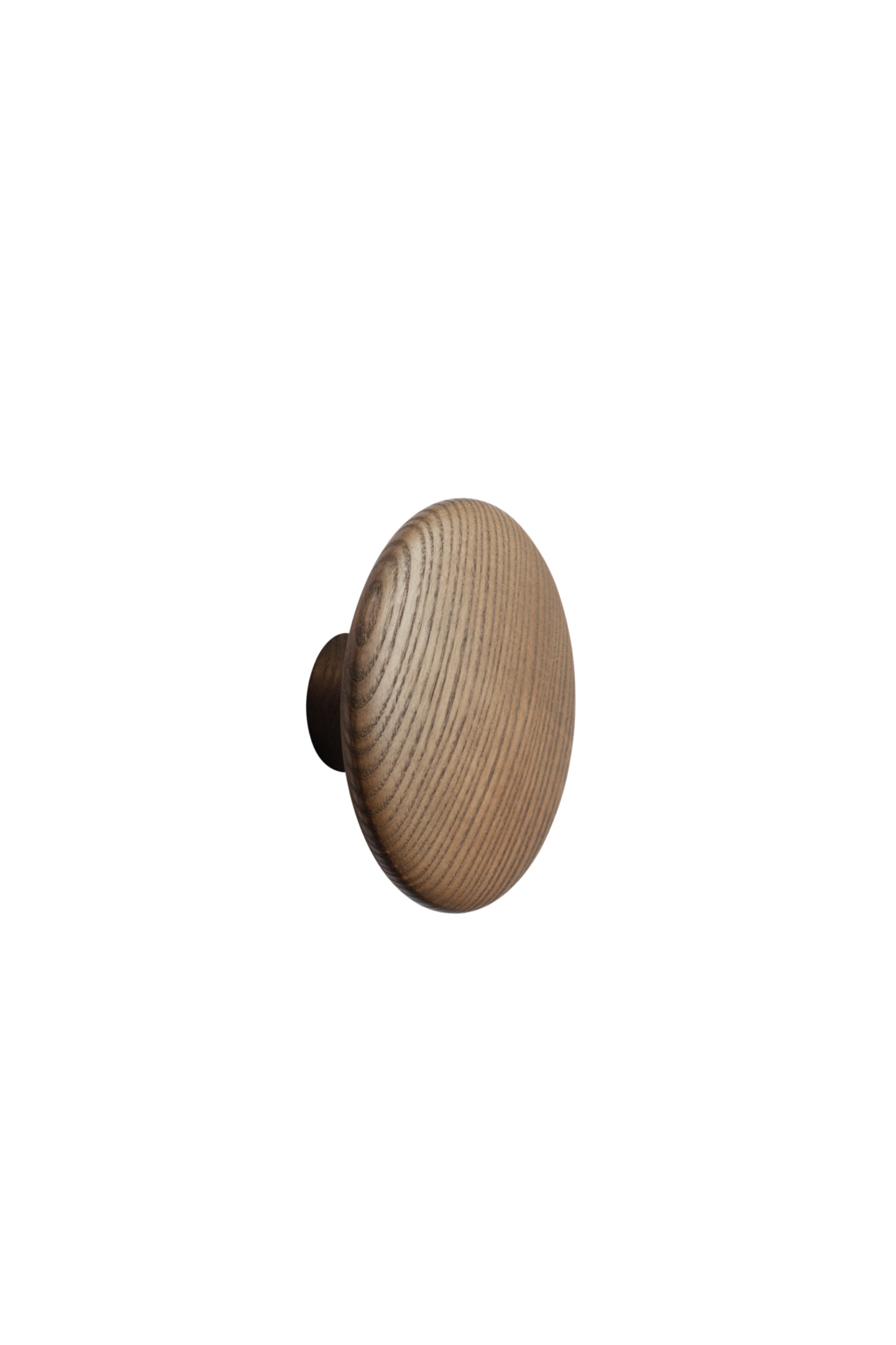Dots Wood Coat Hook Dark Brown 13 cm